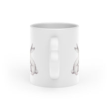 Load image into Gallery viewer, Kissing Easter Bunnies Heart Handle Mug, 11 Oz