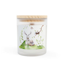 Load image into Gallery viewer, Easter Bunny Frosted Glass Candle, 11 oz