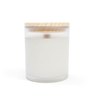 Easter Bunny Frosted Glass Candle, 11 oz