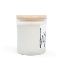 Load image into Gallery viewer, Iris Frosted Glass Candle, Wooden Wick, 11 oz