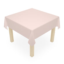 Load image into Gallery viewer, Pale Rose Pink Tablecloth, 140 x 140 cm