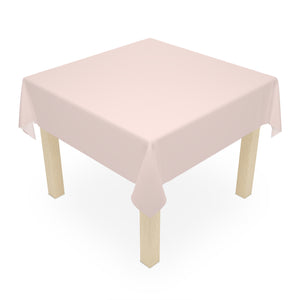 Pale Rose Pink Tablecloth, 140 x 140 cm