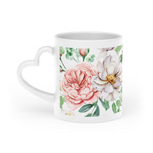 Load image into Gallery viewer, English Rose Bouquet Mug With Heart Handle, 11 Oz