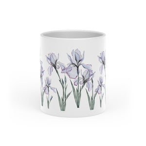 Iris Mug With Heart Handle, 11 Oz