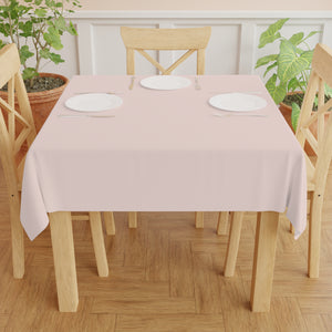 Pale Rose Pink Tablecloth, 140 x 140 cm