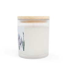 Load image into Gallery viewer, Iris Frosted Glass Candle, Wooden Wick, 11 oz