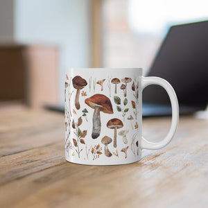 Mushroom Ceramic Coffee Mug, 11 oz