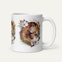 Load image into Gallery viewer, Sleeping Squirrel White Glossy Mug