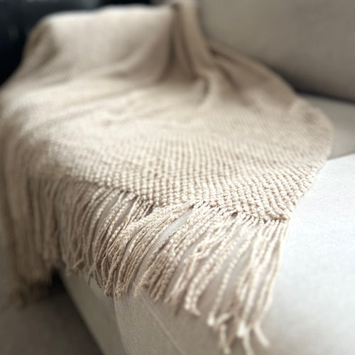 Large Soft Brown Blanket - LOW STOCK