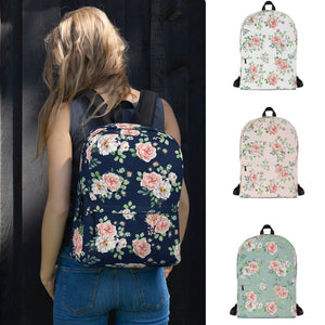 English Rose Patterned Backpack [ 4 Colours]