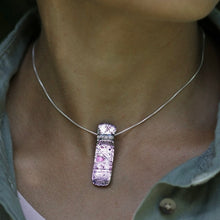 Load image into Gallery viewer, MERE Glass Lilabet Necklace in Cool Pink