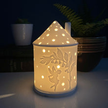 Load image into Gallery viewer, Enchanted Forest / Fairy Ceramic Candle Holders