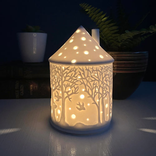 Enchanted Forest / Fairy Ceramic Candle Holders