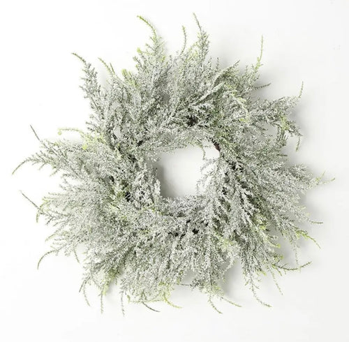 Faux Snowy Christmas Wreath