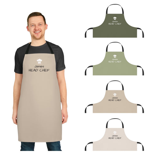 Personalised Name 'Head Chef' Apron [4 Colours]
