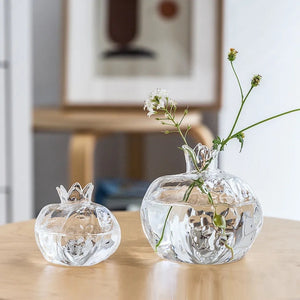 Set of 2 Pomegranate Bud Vases