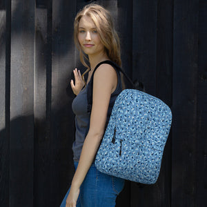 Blue Ditsy Floral Backpack