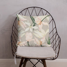 Load image into Gallery viewer, Grey Tulip Cushion Cover, 18&quot; x 18&quot;