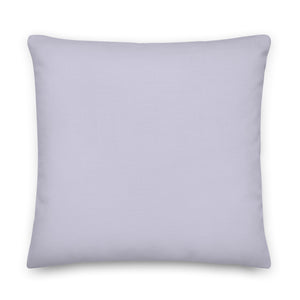 Large Iris Purple Linen Feel Cushion Cover, 22" x 22"