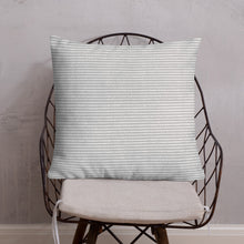 Load image into Gallery viewer, Grey Striped Premium Cushion Cover