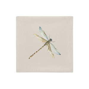 Watercolour Dragonfly Cushion Cover, 18" x 18"