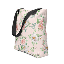 Load image into Gallery viewer, Rose Print Tote Bag