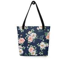 Load image into Gallery viewer, Rose Print Tote Bag