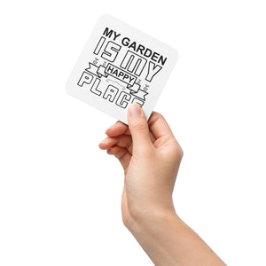 'My Garden Is My Happy Place' Coaster