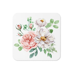 English Rose Cork-Back Coasters (1, 2, 4 or 6)