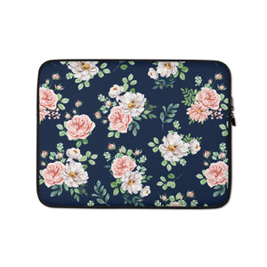 English Rose Print Laptop Sleeve