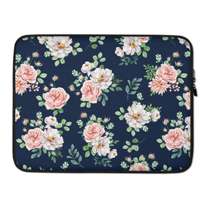 English Rose Print Laptop Sleeve