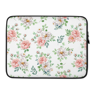 English Rose Print Laptop Sleeve