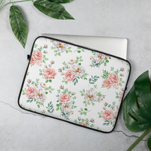 Load image into Gallery viewer, English Rose Print Laptop Sleeve