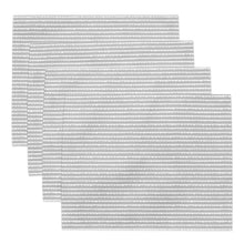 Load image into Gallery viewer, Grey Striped Placemat Set (4)