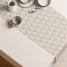 Load image into Gallery viewer, Beige Floral Table Runner