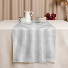 Load image into Gallery viewer, Grey Striped Table Runner