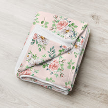Load image into Gallery viewer, English Rose Silky Soft Throw Blanket, 50&quot; x 60&quot; [Pink]