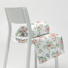 Load image into Gallery viewer, English Rose Throw Blanket, 50&quot; x 60&quot; [White]