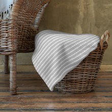 Load image into Gallery viewer, Grey Striped Silky Soft Throw Blanket
