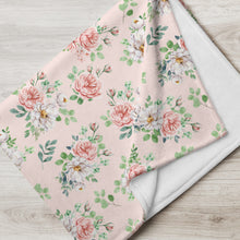 Load image into Gallery viewer, English Rose Silky Soft Throw Blanket, 50&quot; x 60&quot; [Pink]