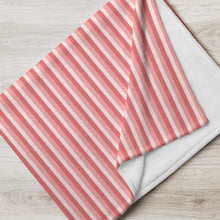 Load image into Gallery viewer, Rose Pink Striped Silky Soft Throw Blanket, 50&quot; x 60&quot;