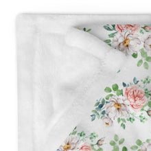 Load image into Gallery viewer, English Rose Throw Blanket, 50&quot; x 60&quot; [White]