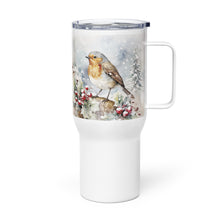 Load image into Gallery viewer, Robin Travel Mug With Handle, 25 Oz