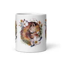 Load image into Gallery viewer, Sleeping Squirrel White Glossy Mug