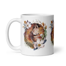 Load image into Gallery viewer, Sleeping Squirrel White Glossy Mug