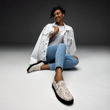 Load image into Gallery viewer, Women’s Rose Print Slip-On Canvas Shoes