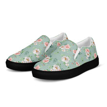 Load image into Gallery viewer, Women’s Rose Print Slip-On Canvas Shoes