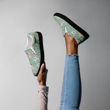 Load image into Gallery viewer, Women’s Rose Print Slip-On Canvas Shoes