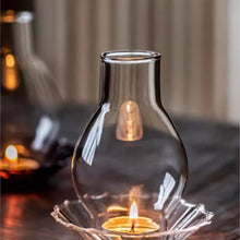 Load image into Gallery viewer, Oil Lamp Style Clear Glass Tealight Holder