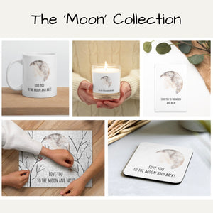 Love You To The Moon And Back - Cork-Back Coaster